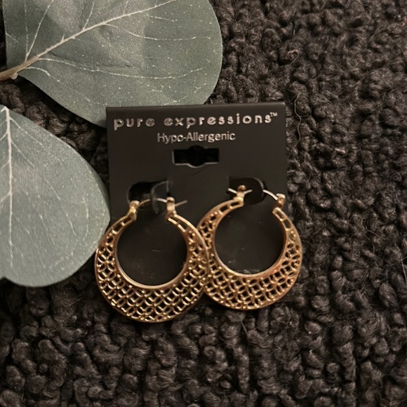 Jewelry - Pure Expressions Gold Hoop earrings